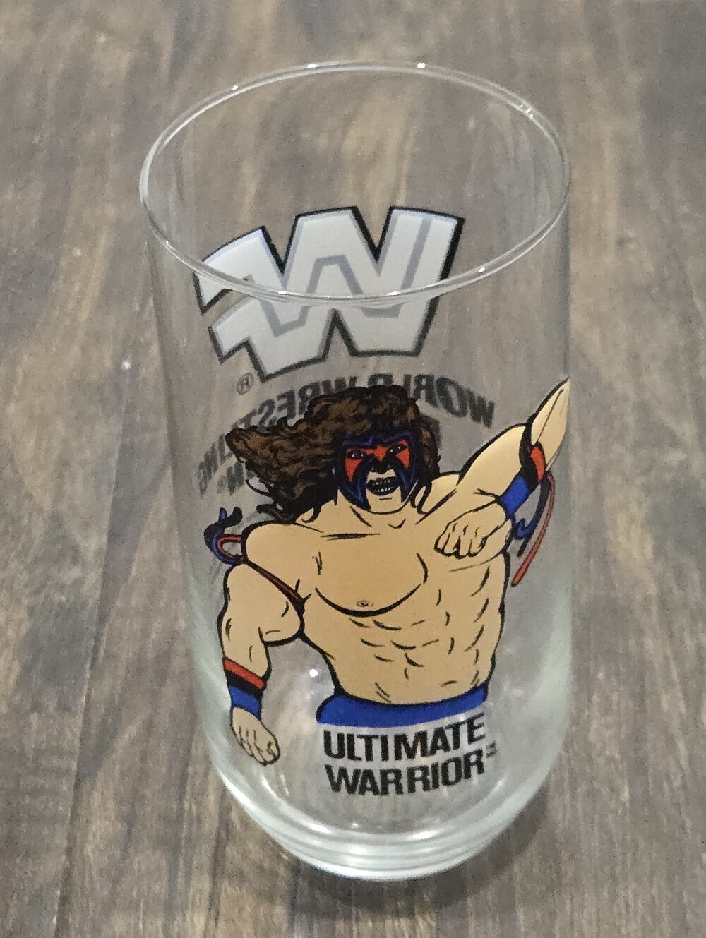 Titan Sports 1988 WWF Ultimate Warior Glass